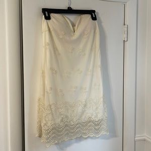 Windsor lace strapless dress